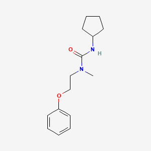 molecular formula C15H22N2O2 B6621609 3-Cyclopentyl-1-methyl-1-(2-phenoxyethyl)urea 