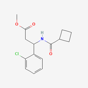 molecular formula C15H18ClNO3 B6622025 Methyl 3-(2-chlorophenyl)-3-(cyclobutanecarbonylamino)propanoate 