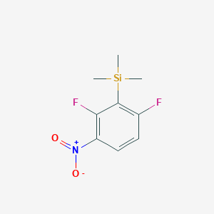 (2,6-Difluoro-3-nitrophenyl)(trimethyl)silane