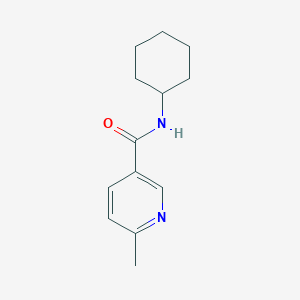 molecular formula C13H18N2O B6622378 N-cyclohexyl-6-methylpyridine-3-carboxamide 