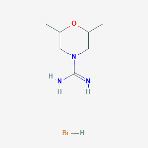 molecular formula C7H16BrN3O B066227 2,6-dimethylmorpholine-4-carboximidamide Hydrobromide CAS No. 175201-45-3