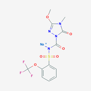 molecular formula C12H11F3N4NaO6S B066229 Flucarbazone-sodium CAS No. 181274-17-9