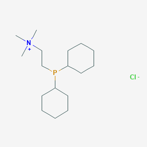 molecular formula C17H35ClNP B066233 [2-(Dicyclohexylphosphino)ethyl]trimethylammonium chloride CAS No. 181864-78-8