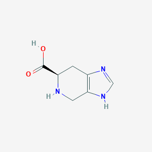 molecular formula C7H9N3O2 B066250 (6R)-4,5,6,7-tetrahydro-3H-imidazo[4,5-c]pyridine-6-carboxylic acid CAS No. 189100-50-3