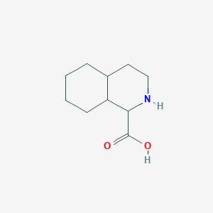 molecular formula C10H17NO2 B066253 Decahydro-isoquinoline-1-carboxylic acid CAS No. 169390-26-5