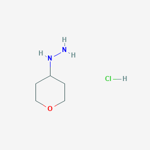(tetrahydro-2H-pyran-4-yl)hydrazine hydrochloride