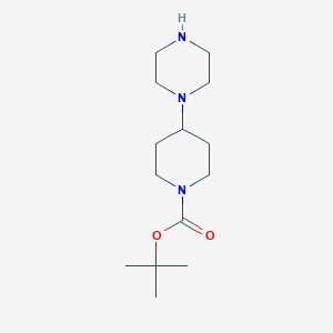 molecular formula C14H27N3O2 B066279 Tert-butyl 4-(piperazin-1-yl)piperidine-1-carboxylate CAS No. 177276-41-4