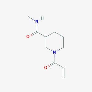 molecular formula C10H16N2O2 B6628370 N-methyl-1-(prop-2-enoyl)piperidine-3-carboxamide 