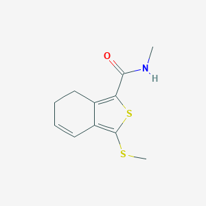 molecular formula C11H13NOS2 B066289 N1-methyl-3-(methylthio)-6,7-dihydrobenzo[c]thiophene-1-carboxamide CAS No. 175202-56-9