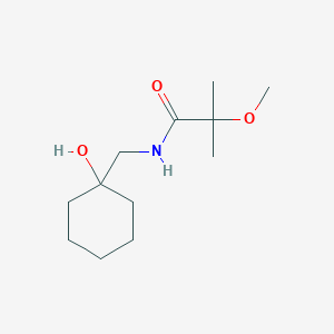 molecular formula C12H23NO3 B6629101 N-[(1-hydroxycyclohexyl)methyl]-2-methoxy-2-methylpropanamide 