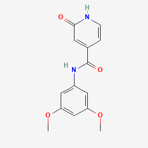 molecular formula C14H14N2O4 B6629285 N-(3,5-dimethoxyphenyl)-2-oxo-1H-pyridine-4-carboxamide 