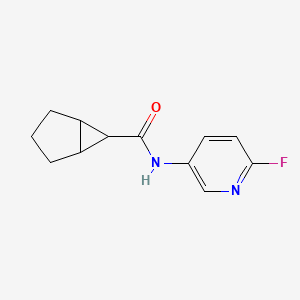 molecular formula C12H13FN2O B6629434 N-(6-fluoropyridin-3-yl)bicyclo[3.1.0]hexane-6-carboxamide 