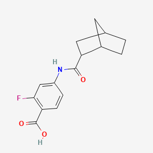 molecular formula C15H16FNO3 B6629521 4-(Bicyclo[2.2.1]heptane-2-carbonylamino)-2-fluorobenzoic acid 