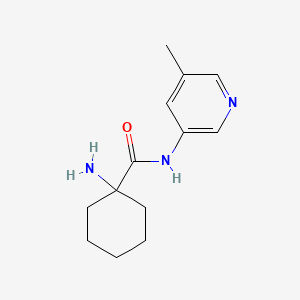 molecular formula C13H19N3O B6629719 1-amino-N-(5-methylpyridin-3-yl)cyclohexane-1-carboxamide 