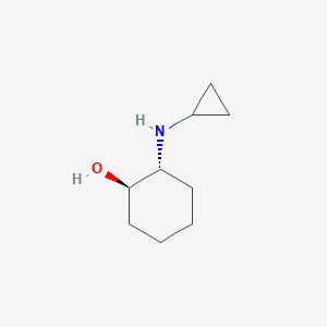molecular formula C9H17NO B066298 (1R,2R)-2-(Cyclopropylamino)cyclohexanol CAS No. 189362-43-4