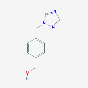 molecular formula C10H11N3O B066313 [4-(1H-1,2,4-triazol-1-ylmethyl)phenyl]methanol CAS No. 160388-56-7