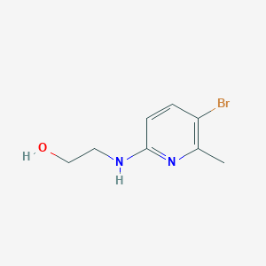 molecular formula C8H11BrN2O B6631319 2-(5-Bromo-6-methylpyridin-2-ylamino)ethanol 