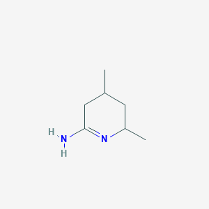 molecular formula C7H14N2 B066316 2,4-Dimethyl-2,3,4,5-tetrahydropyridin-6-amine CAS No. 165383-78-8