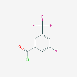 molecular formula C8H3ClF4O B066318 3-Fluoro-5-(trifluoromethyl)benzoyl chloride CAS No. 171243-30-4