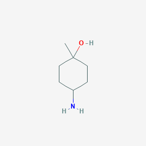 molecular formula C7H15NO B066319 4-Amino-1-methylcyclohexan-1-OL CAS No. 177906-46-6
