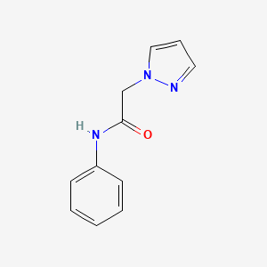 molecular formula C11H11N3O B6632032 2-(Pyrazol-1-yl)-acetanilide 