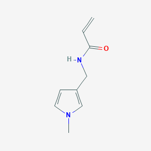 molecular formula C9H12N2O B6633622 N-[(1-methylpyrrol-3-yl)methyl]prop-2-enamide 