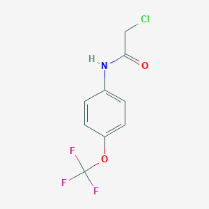 molecular formula C9H7ClF3NO2 B066340 2-Chloro-N-[4-(trifluoromethoxy)phenyl]acetamide CAS No. 161290-85-3