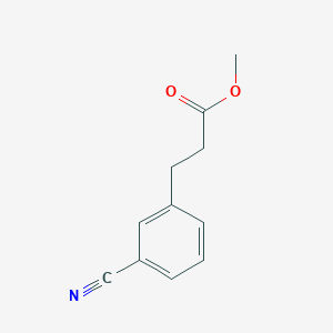 molecular formula C11H11NO2 B066349 Methyl 3-(3-cyanophenyl)propanoate CAS No. 193151-11-0