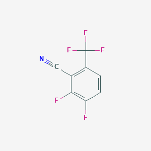 molecular formula C8H2F5N B066353 2,3-Difluoro-6-(trifluoromethyl)benzonitrile CAS No. 186517-05-5