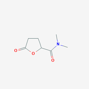 molecular formula C7H11NO3 B066360 N,N-Dimethyl-5-oxotetrahydrofuran-2-carboxamide CAS No. 194421-59-5