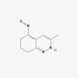 molecular formula C9H11N3O B066361 3-Methyl-5-nitroso-2,6,7,8-tetrahydrocinnoline CAS No. 184021-51-0