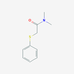 molecular formula C10H13NOS B6636690 N,N-dimethyl-2-phenylsulfanylacetamide 