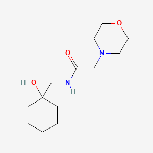 molecular formula C13H24N2O3 B6637372 N-[(1-hydroxycyclohexyl)methyl]-2-morpholin-4-ylacetamide 
