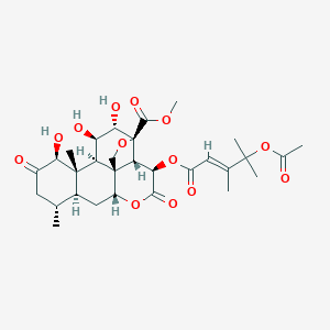 molecular formula C30H40O13 B066375 Bruceanol G CAS No. 168301-20-0