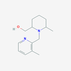 molecular formula C14H22N2O B6638074 [6-Methyl-1-[(3-methylpyridin-2-yl)methyl]piperidin-2-yl]methanol 