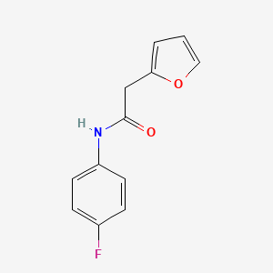 molecular formula C12H10FNO2 B6638886 N-(4-fluorophenyl)-2-(furan-2-yl)acetamide 