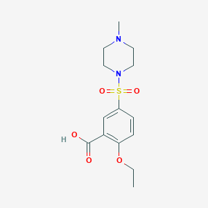 molecular formula C14H20N2O5S B066389 2-Ethoxy-5-[(4-methylpiperazin-1-yl)sulfonyl]benzoic acid CAS No. 194602-23-8