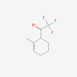 molecular formula C9H11F3O B066391 ETHANONE, 2,2,2-TRIFLUORO-1-(2-METHYL-2-CYCLOHEXEN-1-YL)- CAS No. 163882-73-3