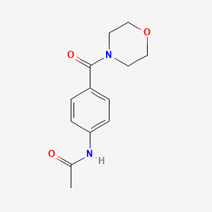 molecular formula C13H16N2O3 B6639163 N-[4-(morpholine-4-carbonyl)phenyl]acetamide 