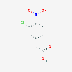 molecular formula C8H6ClNO4 B066399 3-Chloro-4-nitrophenylacetic acid CAS No. 163395-25-3