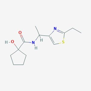 N-[1-(2-ethyl-1,3-thiazol-4-yl)ethyl]-1-hydroxycyclopentane-1-carboxamide