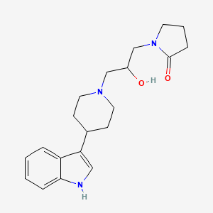 1-[2-hydroxy-3-[4-(1H-indol-3-yl)piperidin-1-yl]propyl]pyrrolidin-2-one