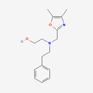 2-[(4,5-Dimethyl-1,3-oxazol-2-yl)methyl-(2-phenylethyl)amino]ethanol