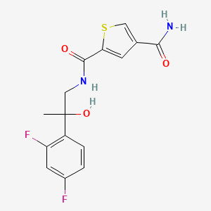 2-N-[2-(2,4-difluorophenyl)-2-hydroxypropyl]thiophene-2,4-dicarboxamide