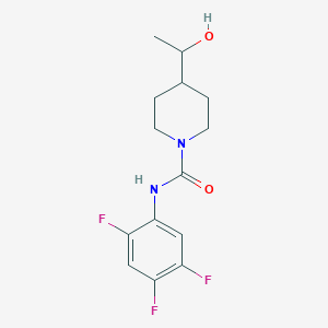 4-(1-hydroxyethyl)-N-(2,4,5-trifluorophenyl)piperidine-1-carboxamide