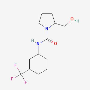 2-(hydroxymethyl)-N-[3-(trifluoromethyl)cyclohexyl]pyrrolidine-1-carboxamide