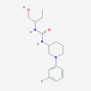 molecular formula C16H24FN3O2 B6640118 1-[1-(3-Fluorophenyl)piperidin-3-yl]-3-(1-hydroxybutan-2-yl)urea 