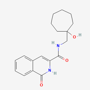 N-[(1-hydroxycycloheptyl)methyl]-1-oxo-2H-isoquinoline-3-carboxamide