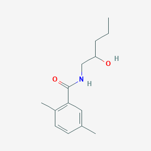 molecular formula C14H21NO2 B6641105 N-(2-hydroxypentyl)-2,5-dimethylbenzamide 