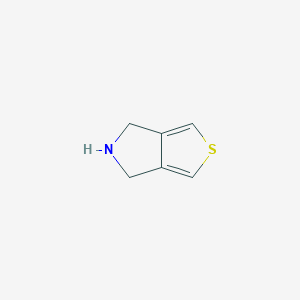 molecular formula C6H7NS B066415 5,6-Dihydro-4H-thieno[3,4-c]pyrrole CAS No. 185065-69-4